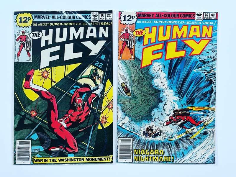 Bronze Age Marvel comics THE HUMAN FLY No: 1-10, 12, 14-19  17 comics