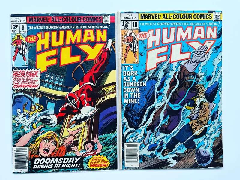 Bronze Age Marvel comics THE HUMAN FLY No: 1-10, 12, 14-19  17 comics