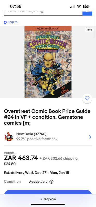 Overstreet Comic Book Price Guide no 24 1993/4