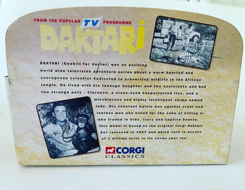 Corgi Toys No 07104 DAKTARI TV Show diecast Land Rover & figures