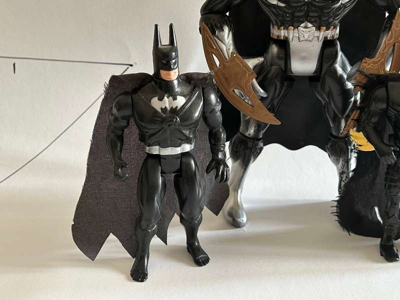 My collection of four Bootleg Knock off unlicensed BATMAN Figures from the 1990s