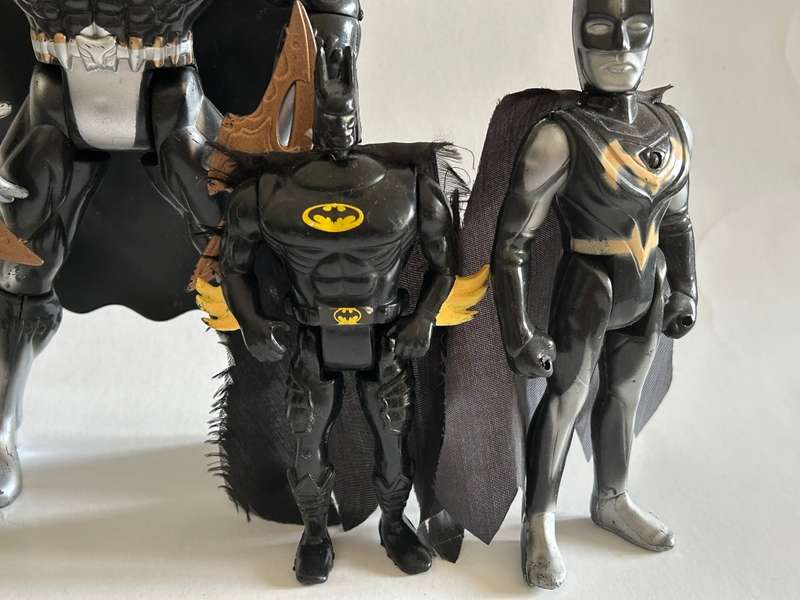 My collection of four Bootleg Knock off unlicensed BATMAN Figures from the 1990s