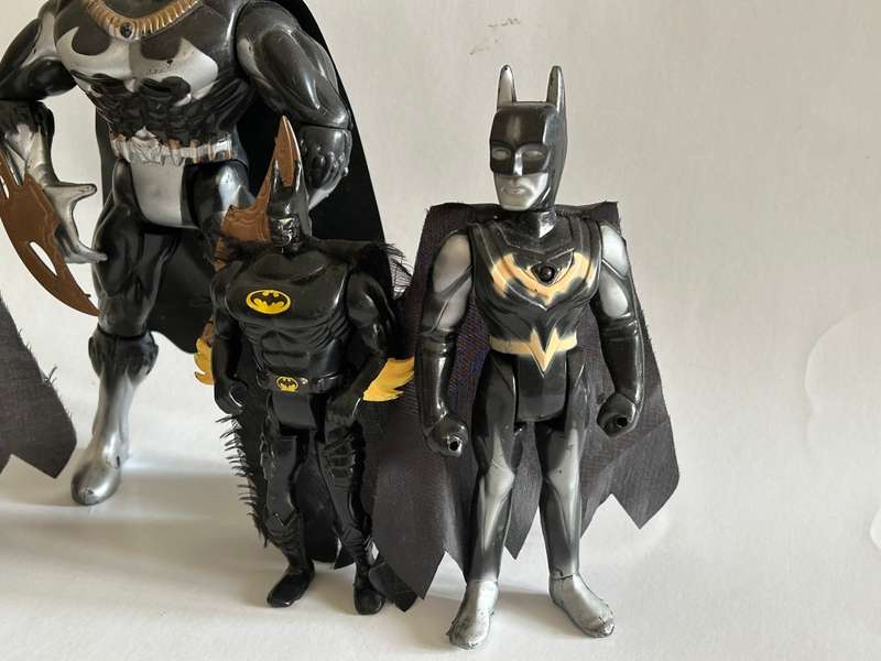 My collection of four Bootleg Knock off unlicensed BATMAN Figures from the 1990s
