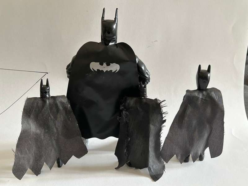 My collection of four Bootleg Knock off unlicensed BATMAN Figures from the 1990s