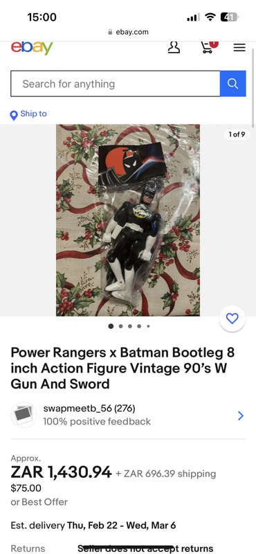 My collection of four Bootleg Knock off unlicensed BATMAN Figures from the 1990s