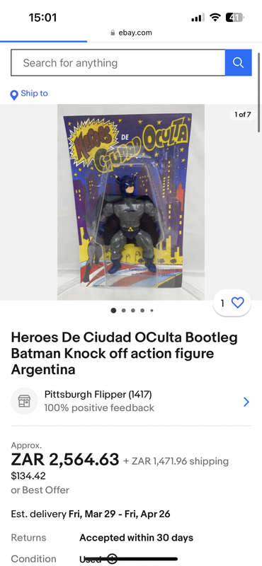 My collection of four Bootleg Knock off unlicensed BATMAN Figures from the 1990s