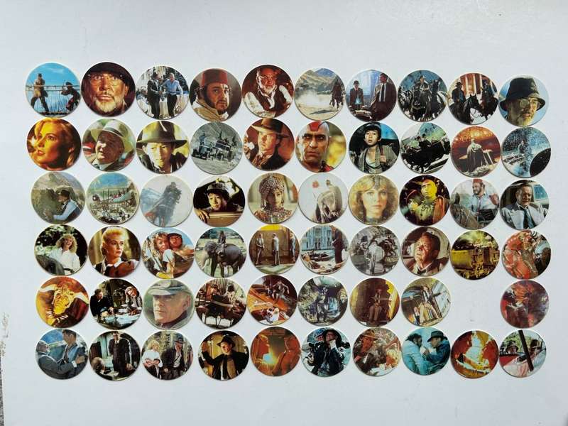 The official first issue INDIANA JONES 119 of 120 series of BNTOCs / TAZOs / POGS