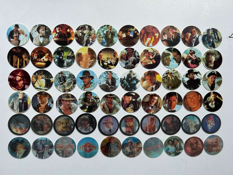 The official first issue INDIANA JONES 119 of 120 series of BNTOCs / TAZOs / POGS