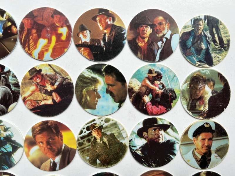 The official first issue INDIANA JONES 119 of 120 series of BNTOCs / TAZOs / POGS