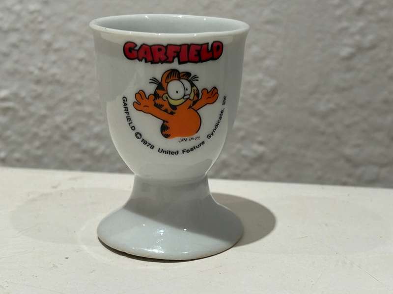 Early 1980s GARFIELD Egg Cup ceramics