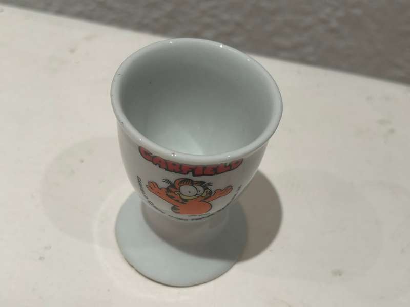 Early 1980s GARFIELD Egg Cup ceramics