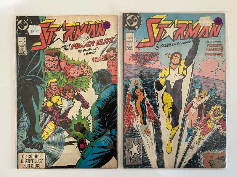 DC Comics STARMAN No: 2, 3, 4 & 5 (Nov 1988 -Jan 1989)(VF-NM) 2nd appearance of Star Man