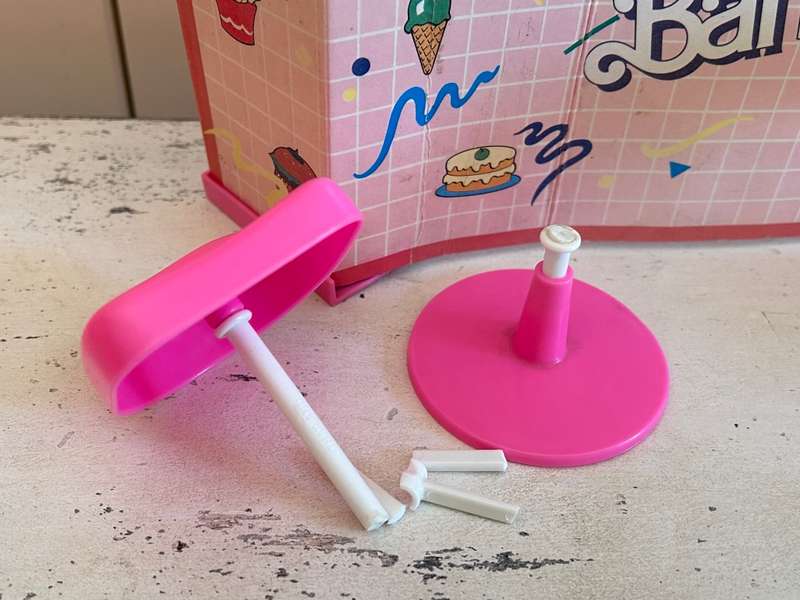 Vintage 1989 BARBIE POP Old School Diner Cafe Set by Arco & Mattel Toys licensed Barbie product