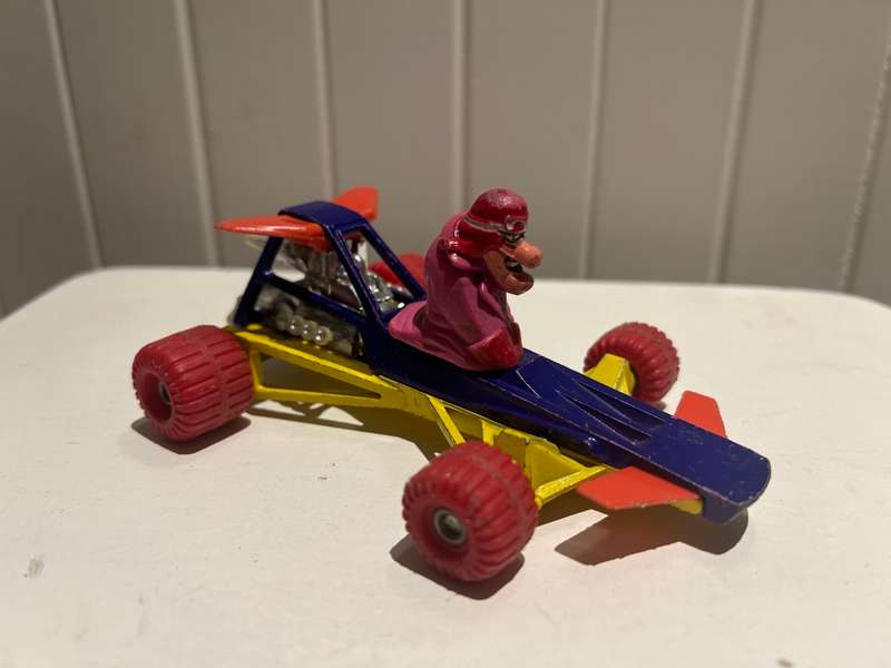 Corgi 809 DICK DISTARDLY roadster from Hanna Barberas Whacky Races cartoon series 1970