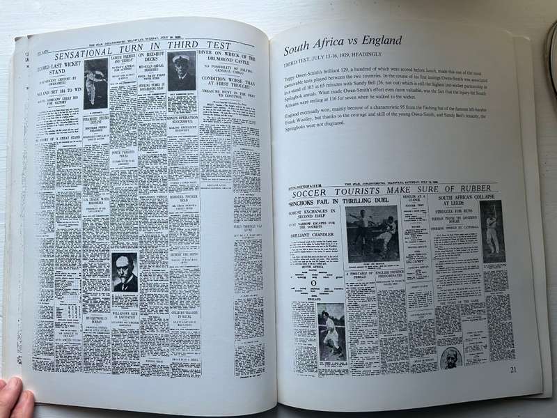 South Africa GREAT SPRINGBOK CRICKET TESTS 1989 First Edition