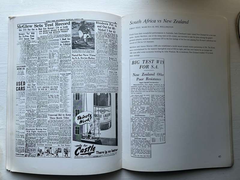 South Africa GREAT SPRINGBOK CRICKET TESTS 1989 First Edition