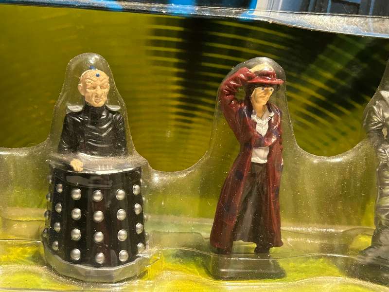 Corgi diecast No: TY96202 DOCTOR WHO Tardis, Dayros, Dr Who & Cyberman toy model set BBC TV 2003