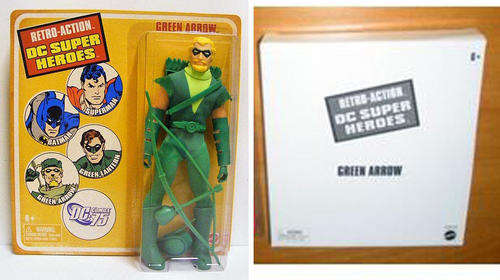 RE Mego GREEN ARROW 9 inch doll - special edition with rare box - imported