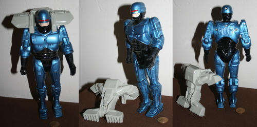 Robocop action figure - sound effects - large 10 inch high - 1990s Toy Island