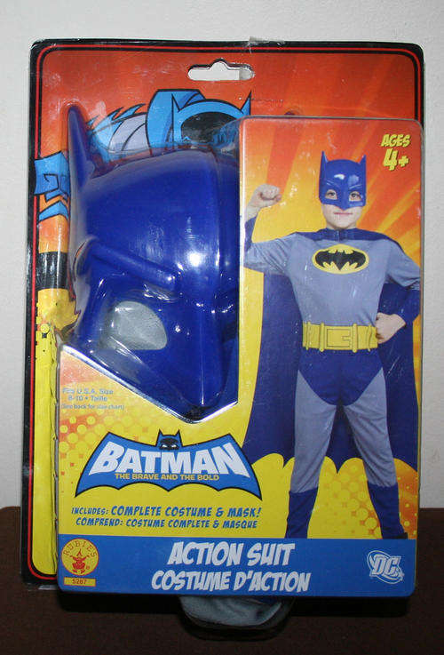 BATMAN Brave & Bold Mask & suit ultimate Kids dress up outfit from Rubies Costumes