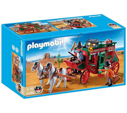 PLAYMOBIL 4399 WESTERN COWBOY STAGE COACH - new mint in sealed box