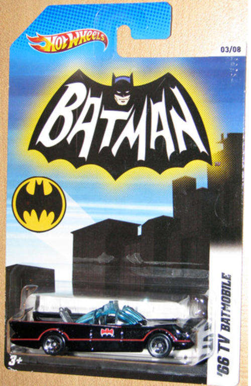 Hotwheels Hot wheels BATMAN 1966 TV show Batmobile - mint on Long card