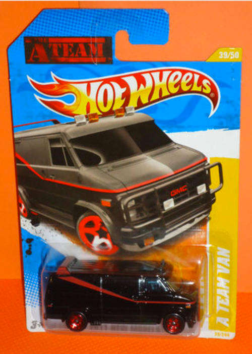 HotWheels Hot Wheels 2011 A-team van TV SHOW long card - imported never available in RSA