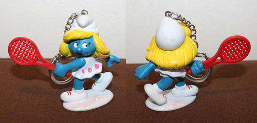 SMURF SMURFS - TENNIS SMURFETTE by Peyo Schleich