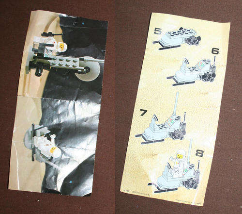 Lego Legoland SPACE - Small Space Ship instructions brochure - 1980s