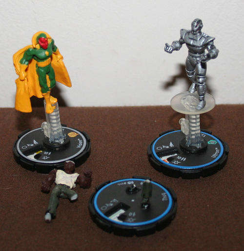 Marvel HEROCLIX Avenger x 3 game figures figurines - imported