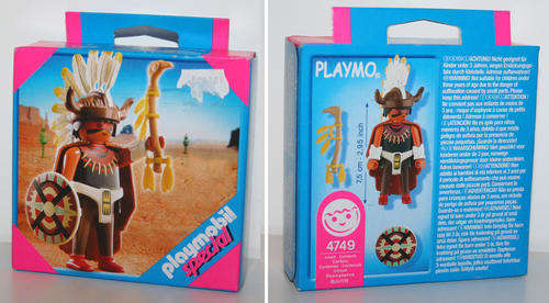 Playmobil 4749 Red Indian Chef. mint in sealed box