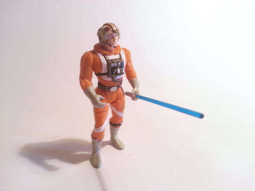 Star Wars Episode 4 X-WING PILOT LUKE rare long saber 1st new series issue 1995 -Excellent condition
