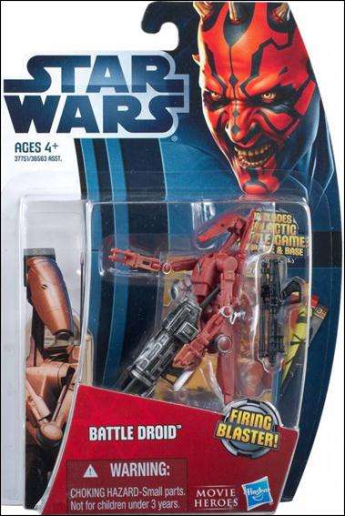 Star Wars 2012 movie series BATTLE DROID Red Brown colour - mint on card