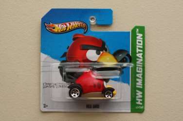 HotWheels Hot Wheels 2012 Angry Birds RED BIRD short card