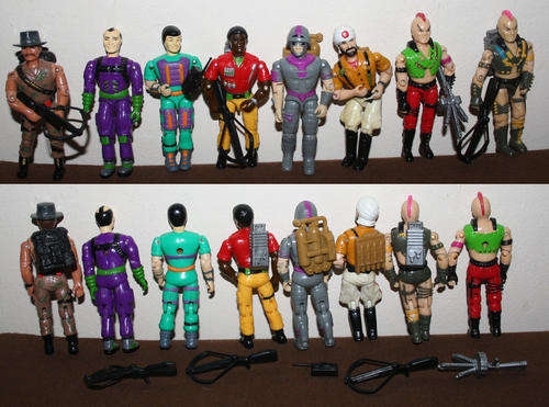GUNG HO Elite Force 1980s & 1990s action figure lot of 8 - GI Joe style
