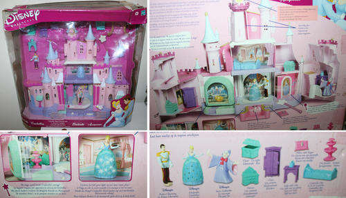 Disney CINDERELLA CASTLE set with mini figs and musical playset