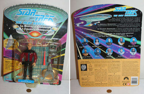 STAR TREK The Next Generation CAPTAIN PICARD - 1993 - Bandai & Playmates toys mint on card