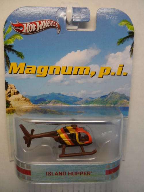 HotWheels 2013 MAGNUM PI Island Hopper Helicopter chopper LAST ONE IN STOCK