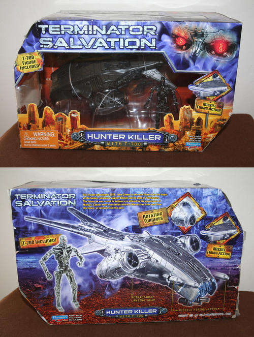 Terminator Salvation HUNTER KILLER airship and T-700 figure boxset - new & mint in sealed box