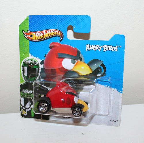 Hot Wheels 2013 Angry Birds Red Bird short card