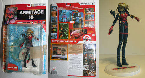 Anime McFarlane Armitage 3  - 100% complete NEAR MINT IN BOX