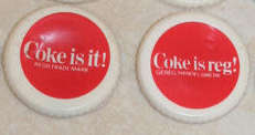 COCA COLA COKE RUSSELL South Africa 1980s YO-YO Competition Bottle Liner Coke is it!