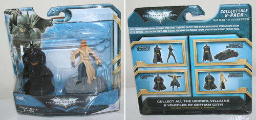 Batman & Scarecrow Dark Knight Rises Mini figures - mint on card