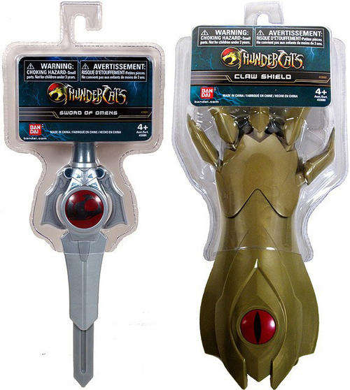 Mini SWORD OF OMENS and CLAW SHIELD from THUNDERCATS - 2012 - kids toy