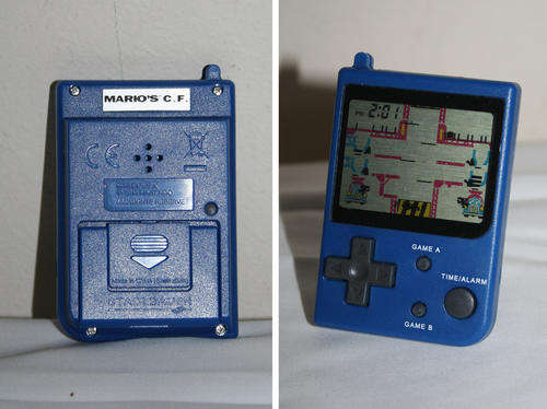 Nice mini knock-off Mario Bros Cement Factory 1980s NINTENDO GAME & WATCH Console