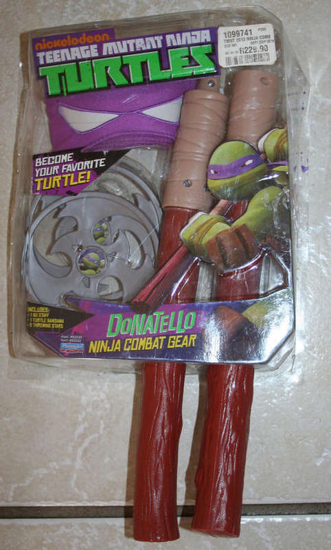 TEENAGE MUTANT NINJA TURTLES Ninja Combat gear DONATELLO set - Nickeloadeon tv show