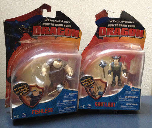 HOW TO TRAIN YOUR DRAGON FISH LEGS & SNOT LOUT figures