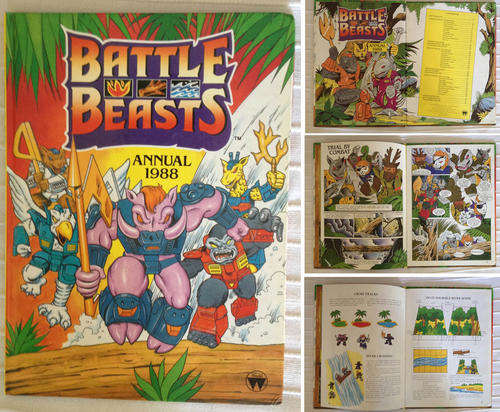 BATTLE BEASTS Annual 1988 book based on the toy range