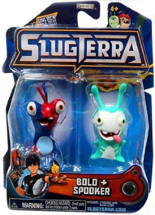 New SLUGTERRA Bolo and Spooker - mint on sealed card - JAKKS toys