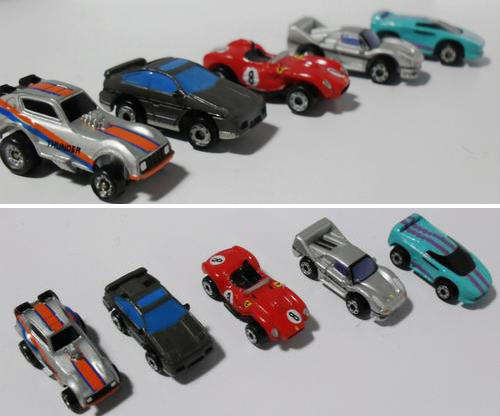 MICRO MACHINES lot of 5 cars - 1980s - Galoob Toys